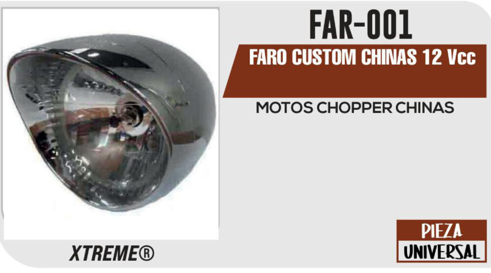 FARO CUSTOM CHINAS 12Vcc