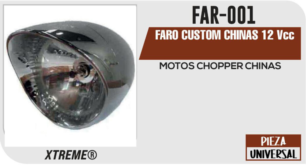FARO CUSTOM CHINAS 12Vcc