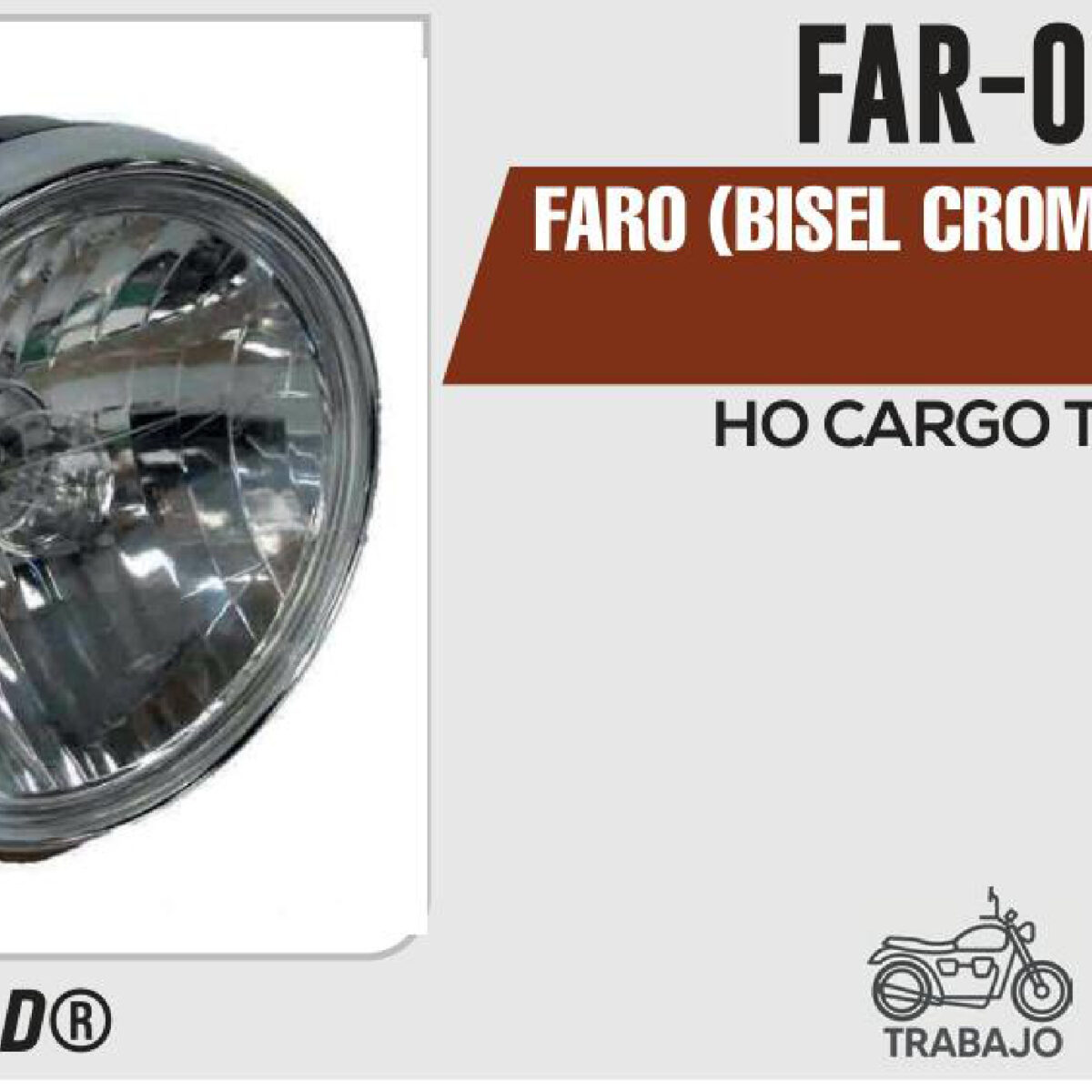 FARO BISEL CROMADO 12Vcc