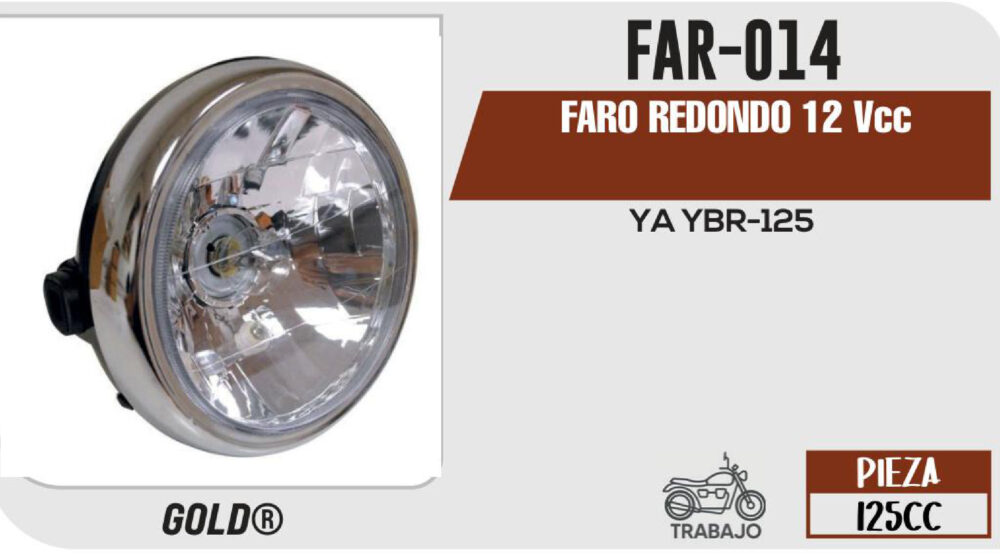 FARO REDONDO 12Vcc