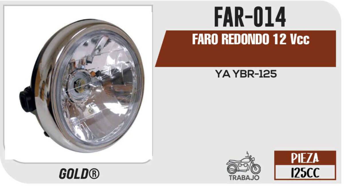 FARO REDONDO 12Vcc