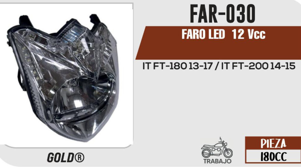 FARO LED  12Vcc