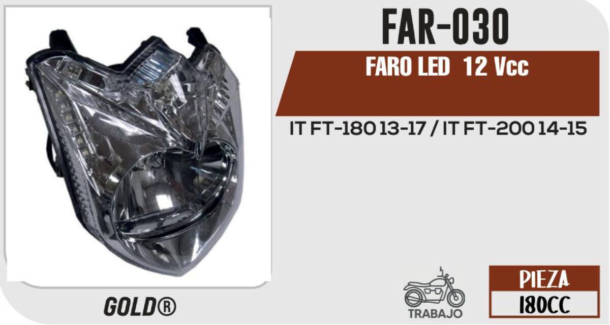 FARO LED  12Vcc