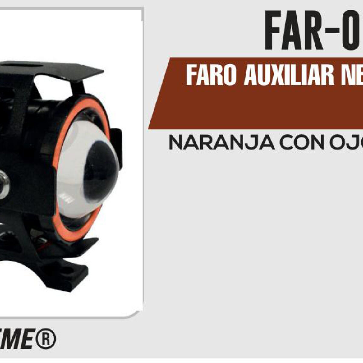 FARO AUXILIAR NEGRO 12Vcc