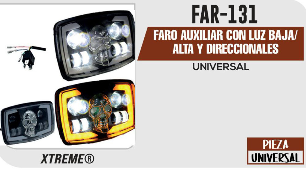 FARO AUXILIAR CON LUZ BAJA/ALTA Y DIRECCIONALES