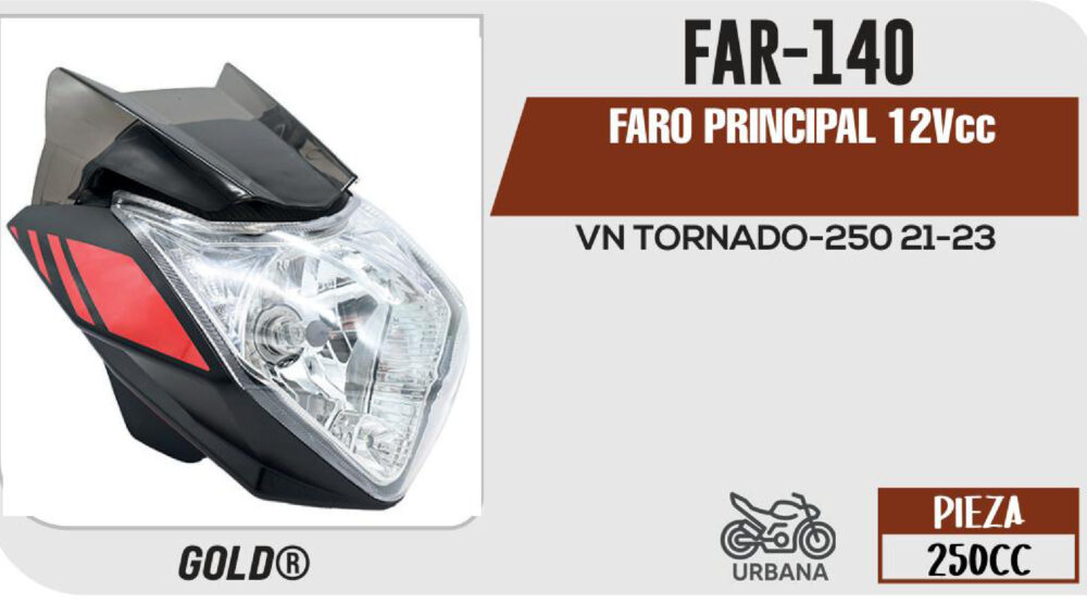FARO PRINCIPAL CON BISEL 12Vcc