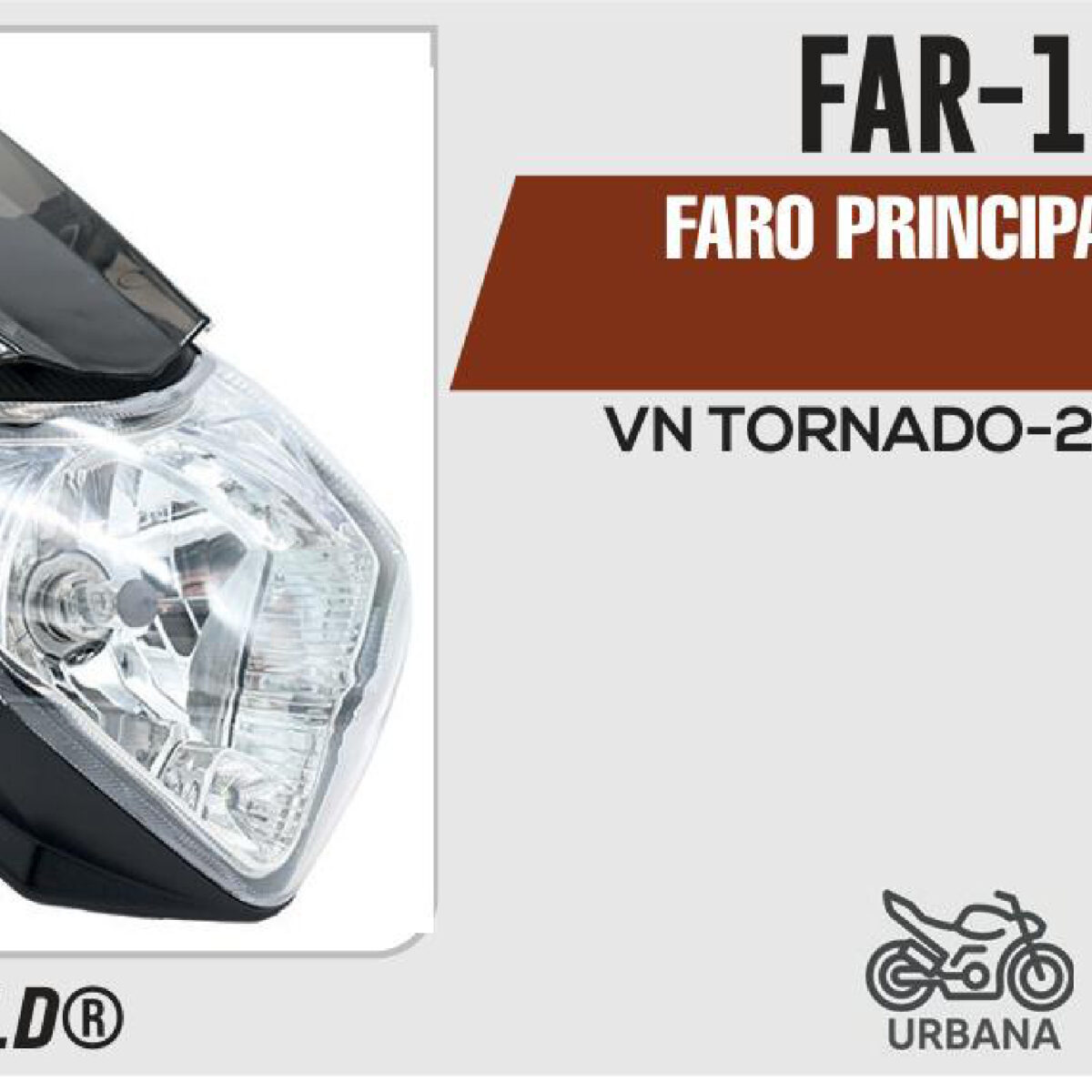 FARO PRINCIPAL CON BISEL 12Vcc