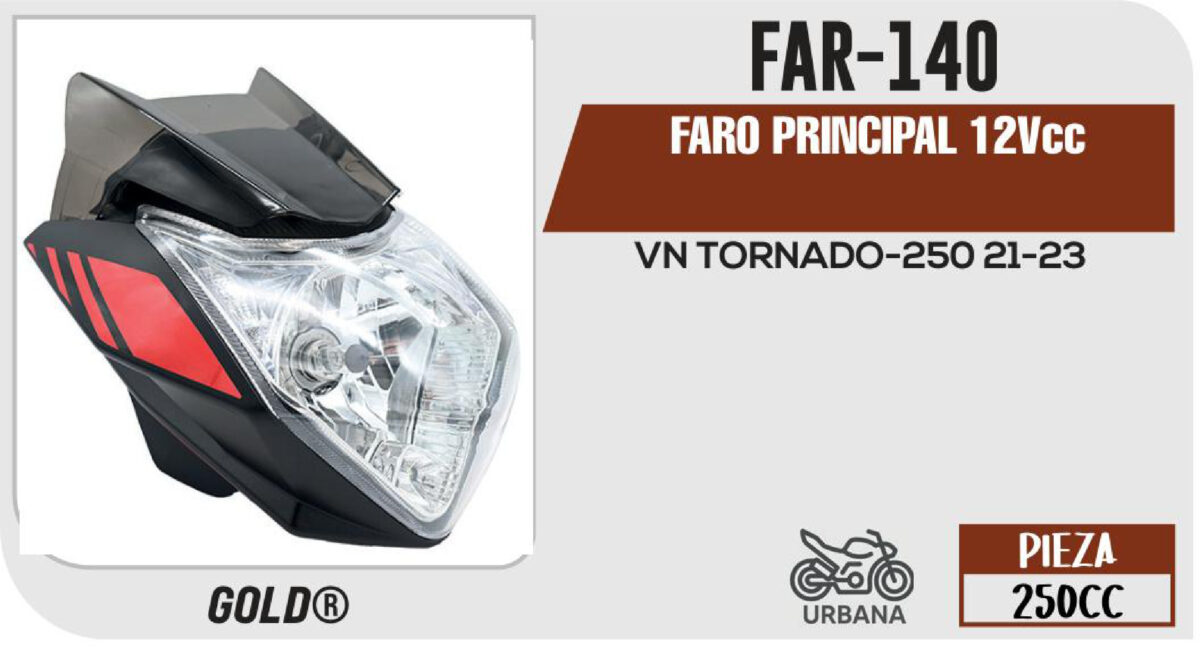 FARO PRINCIPAL CON BISEL 12Vcc