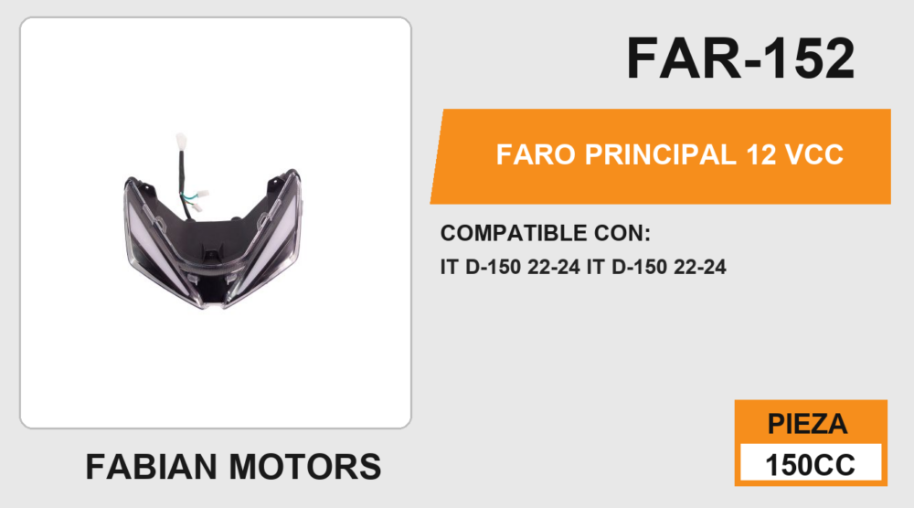 FARO PRINCIPAL 12Vcc