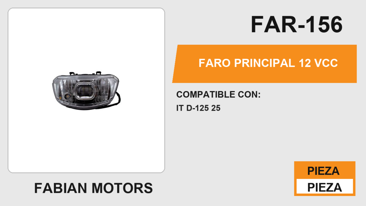 FARO PRINCIPAL 12Vcc