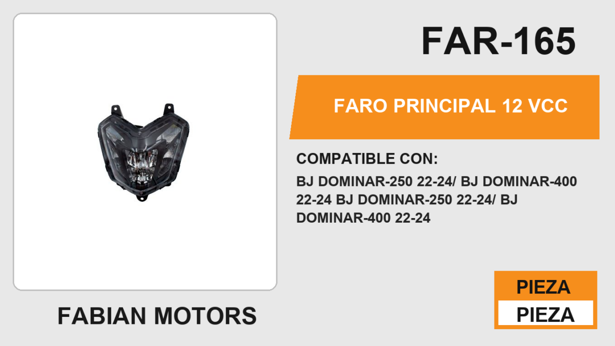 FARO PRINCIPAL 12Vcc