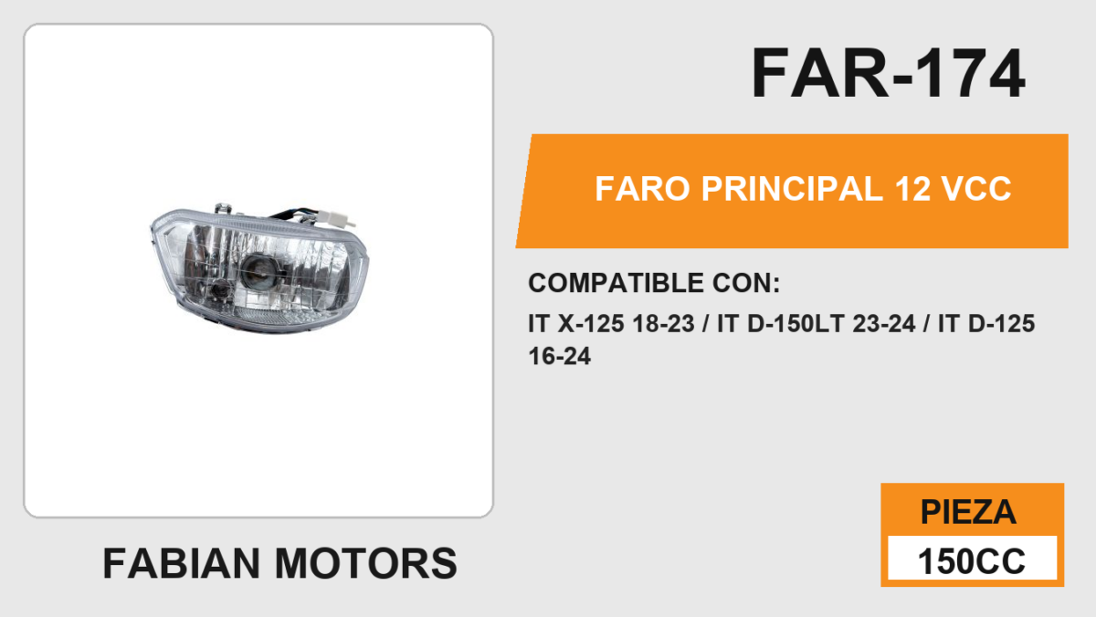 FARO PRINCIPAL 12Vcc