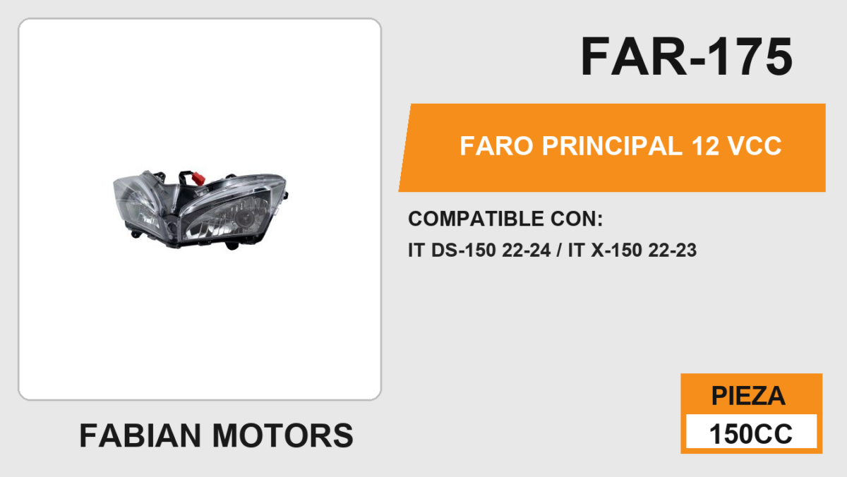 FARO PRINCIPAL 12Vcc