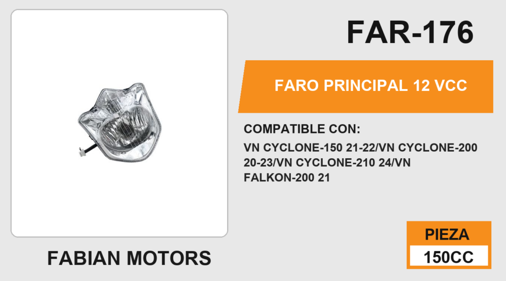 FARO PRINCIPAL 12 Vcc