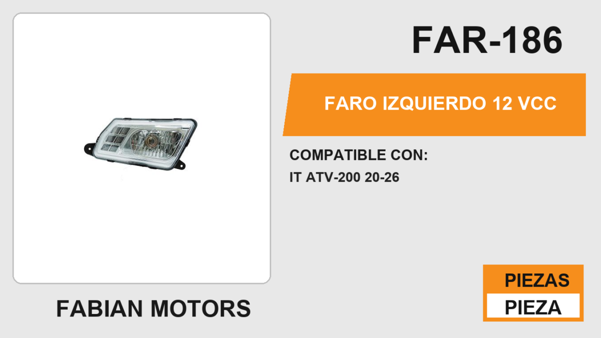 FARO IZQUIERDO 12 Vcc