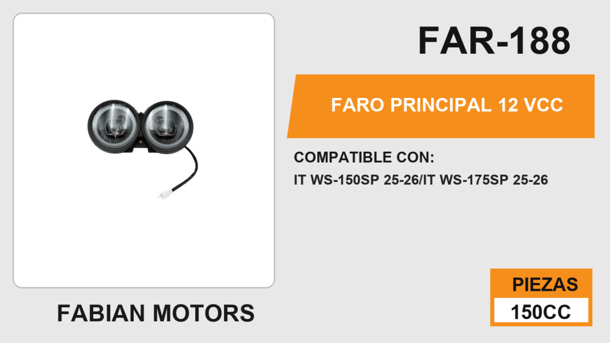 FARO PRINCIPAL 12 Vcc