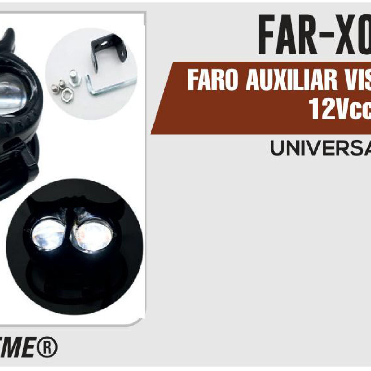 FARO AUXILIAR VISTA DE BUHO 12Vcc