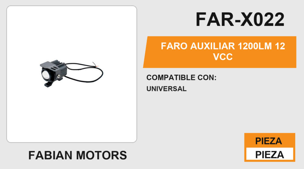 FARO AUXILIAR 1200LM 12Vcc