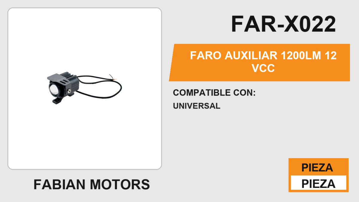 FARO AUXILIAR 1200LM 12Vcc