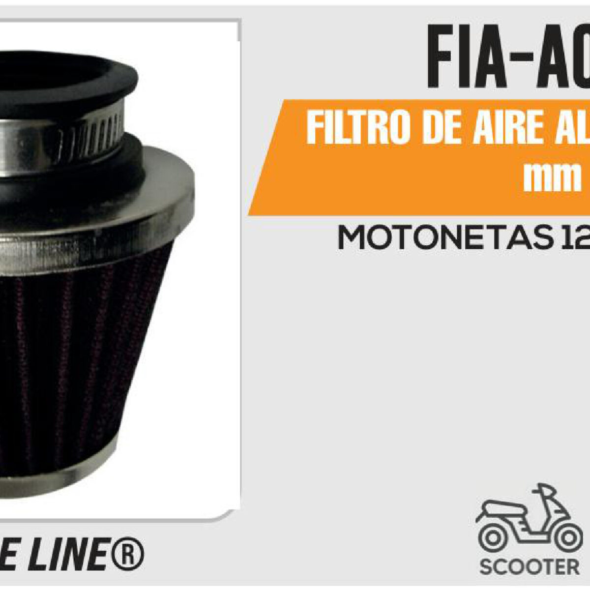 FILTRO DE AIRE ALTO FLUJO 42mm