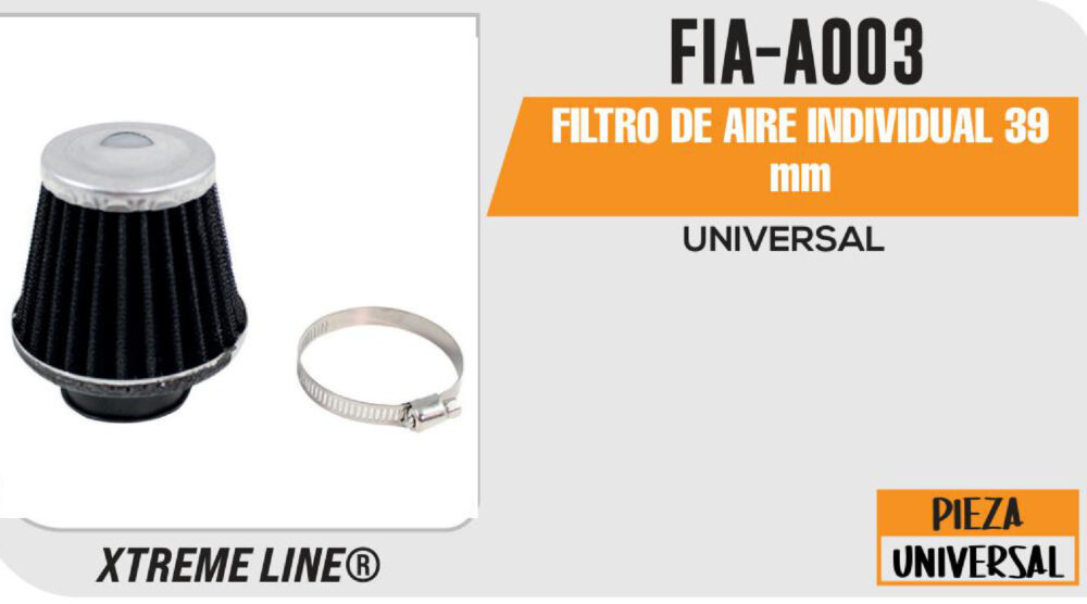 FILTRO DE AIRE INDIVIDUAL 39mm