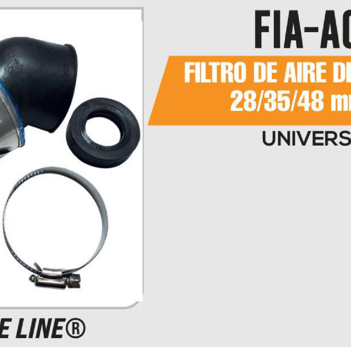 FILTRO DE AIRE DE ALTO FLUJO 28 / 35 /48mm PLATA