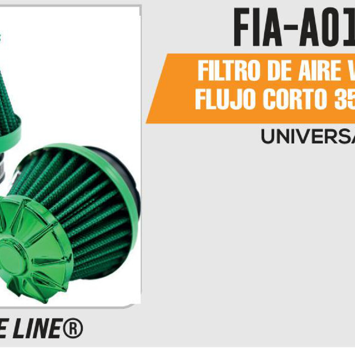 FILTRO DE AIRE VERDE ALTO FLUJO CORTO 35/42/48mm