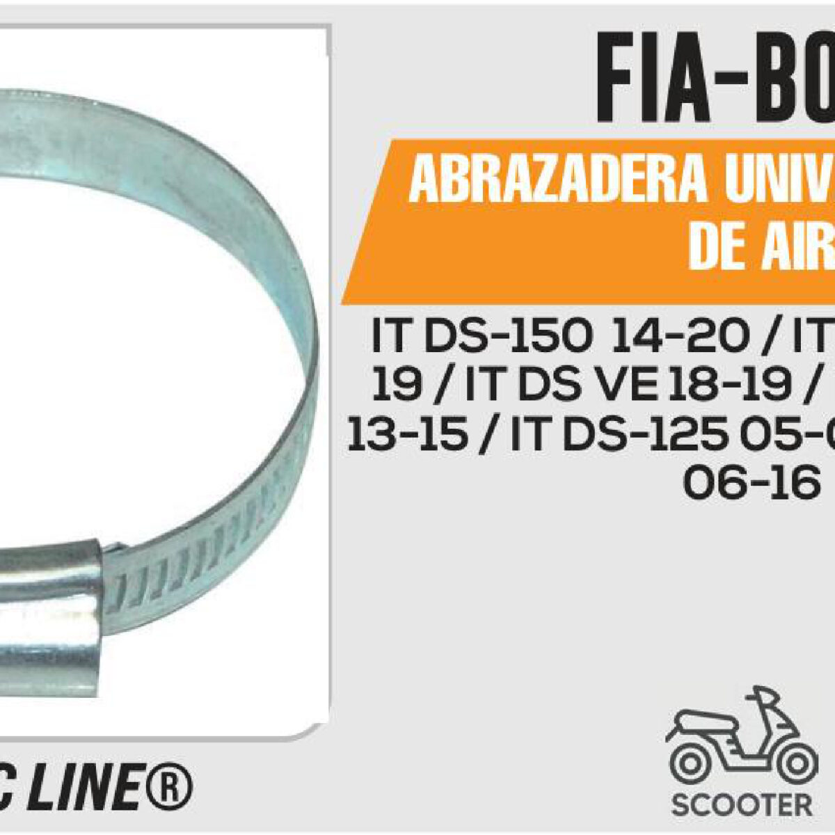 ABRAZADERA UNIVERSAL FILTRO DE AIRE