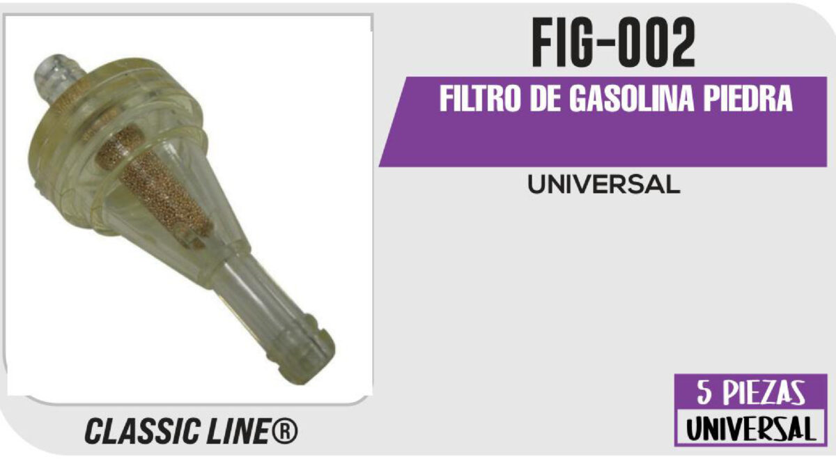 FILTRO DE GASOLINA PIEDRA
