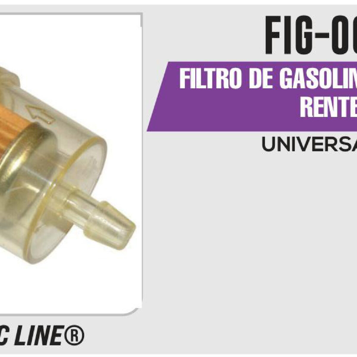 FILTRO GASOLINA TRANSPARENTE