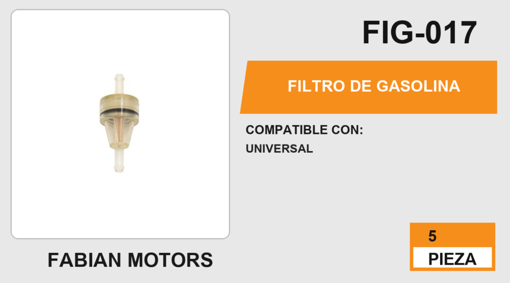 FILTRO DE GASOLINA