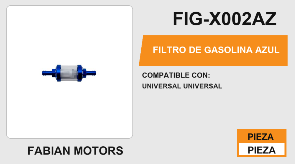 FILTRO DE GASOLINA AZUL