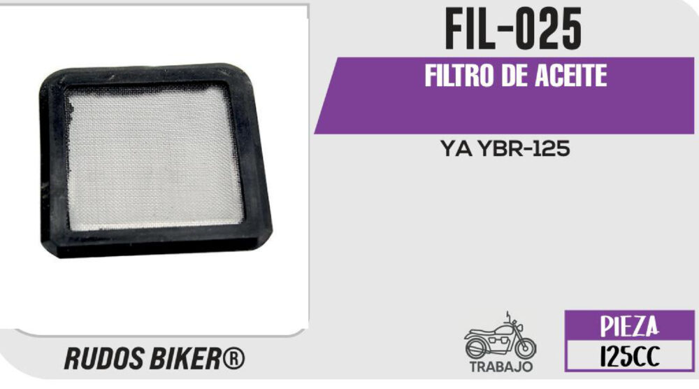 FILTRO DE ACEITE MALLA