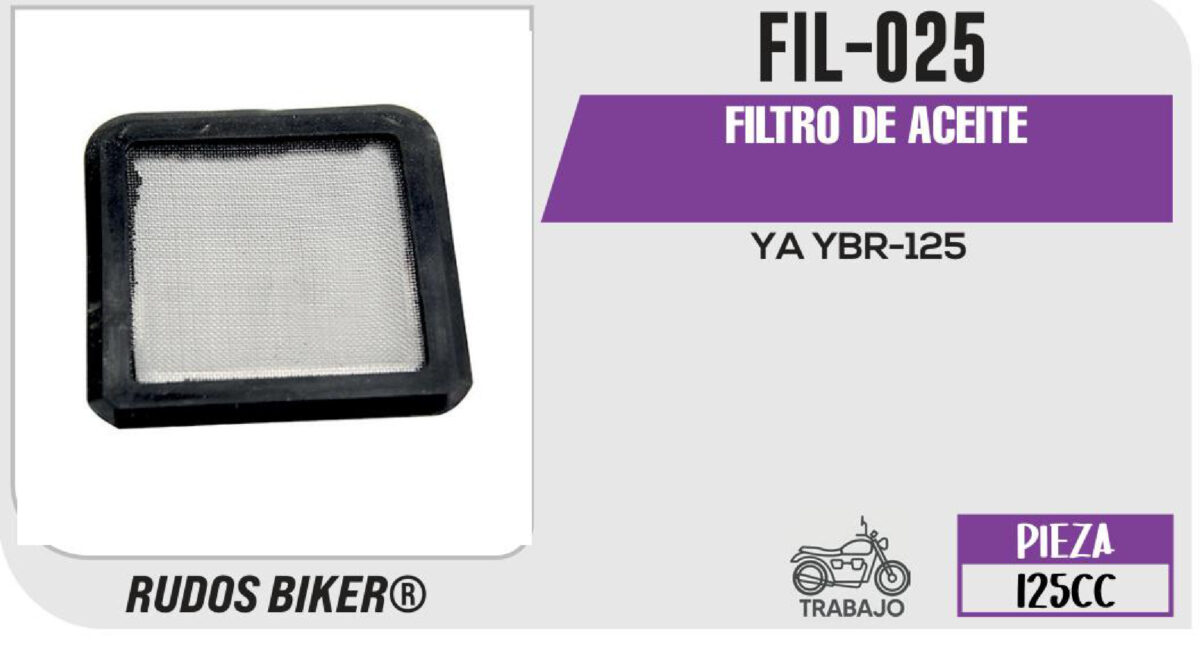 FILTRO DE ACEITE MALLA