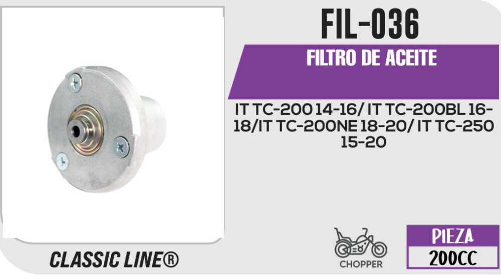 FILTRO DE ACEITE