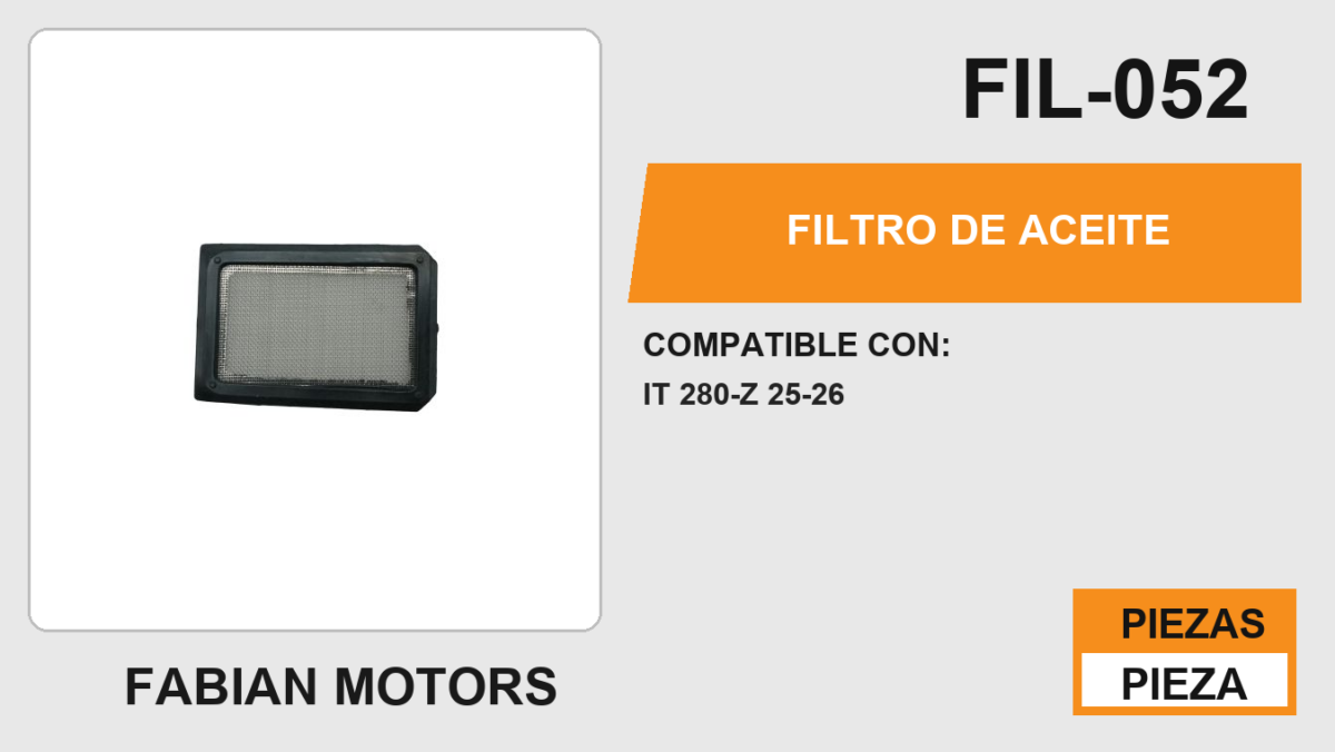 FILTRO DE ACEITE