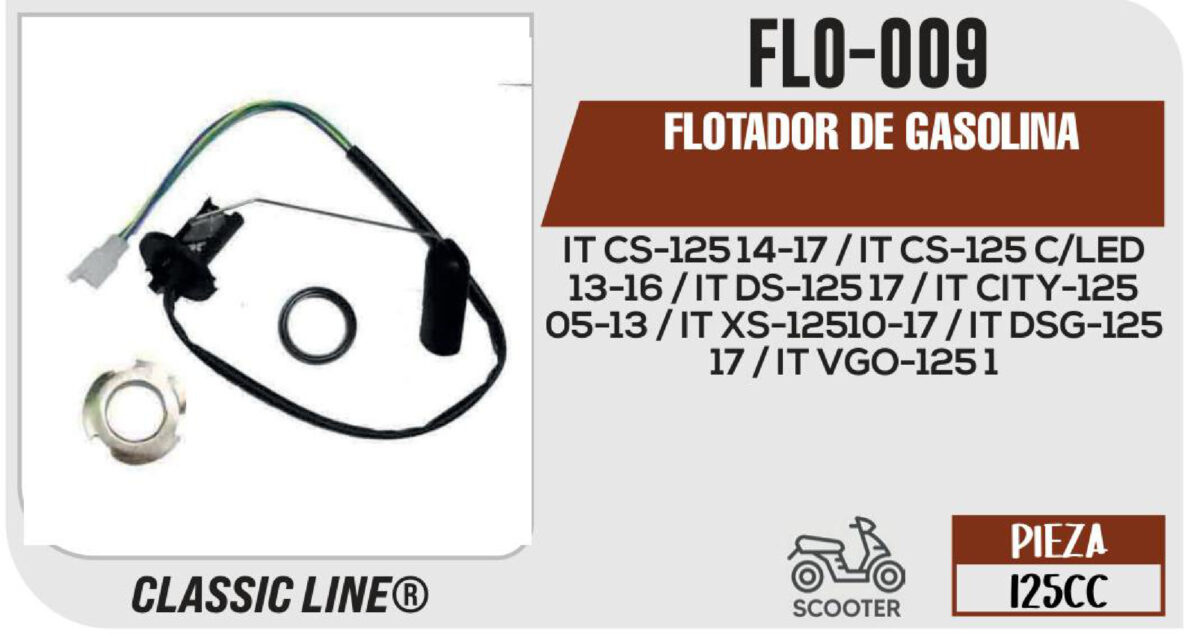 FLOTADOR DE GASOLINA