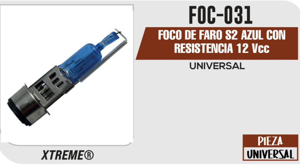 FOCO DE FARO S2 12Vcc