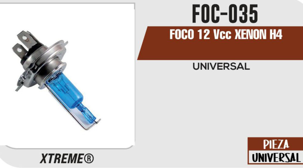 FOCO 12Vcc XENON H4