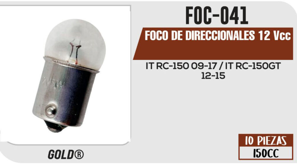FOCO DE DIRECCIONALES 12Vcc
