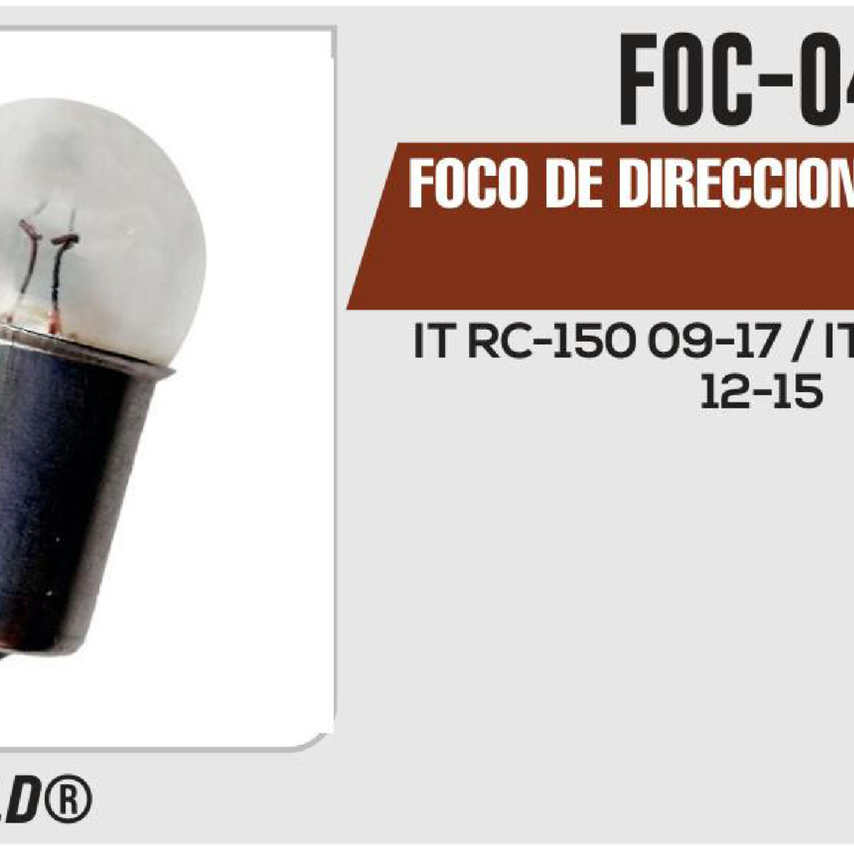 FOCO DE DIRECCIONALES 12Vcc