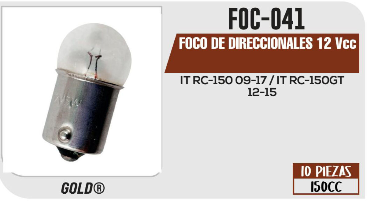 FOCO DE DIRECCIONALES 12Vcc