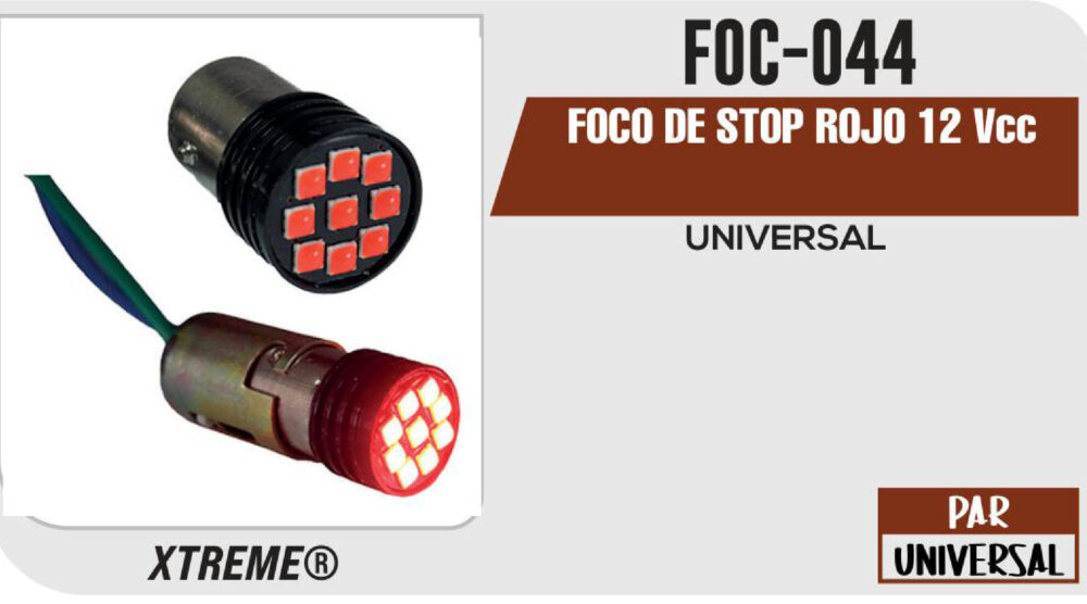 FOCO DE STOP ROJO 12Vcc