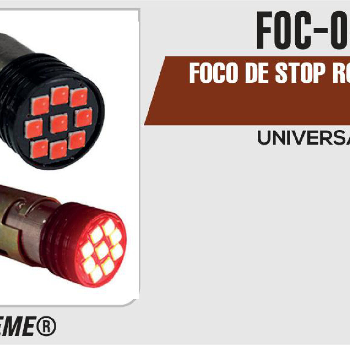 FOCO DE STOP ROJO 12Vcc
