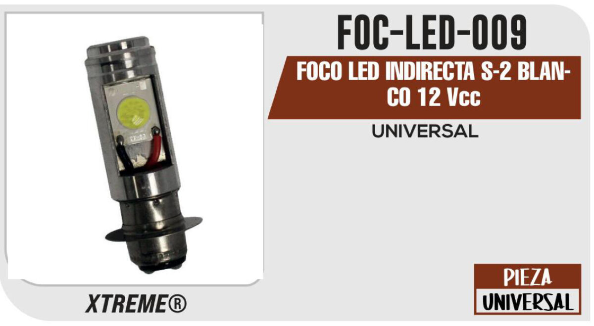 FOCO LED INDIRECTA S-2 BLANCO 12Vcc