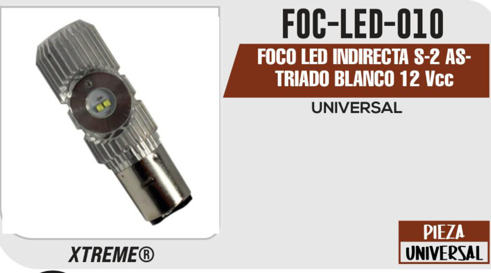 FOCO LED INDIRECTA S-2 ASTRIADO BLANCO 12Vcc