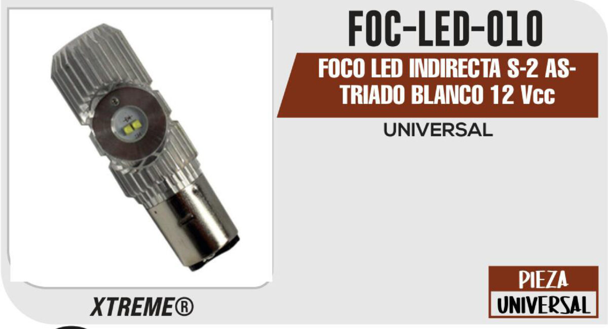 FOCO LED INDIRECTA S-2 ASTRIADO BLANCO 12Vcc