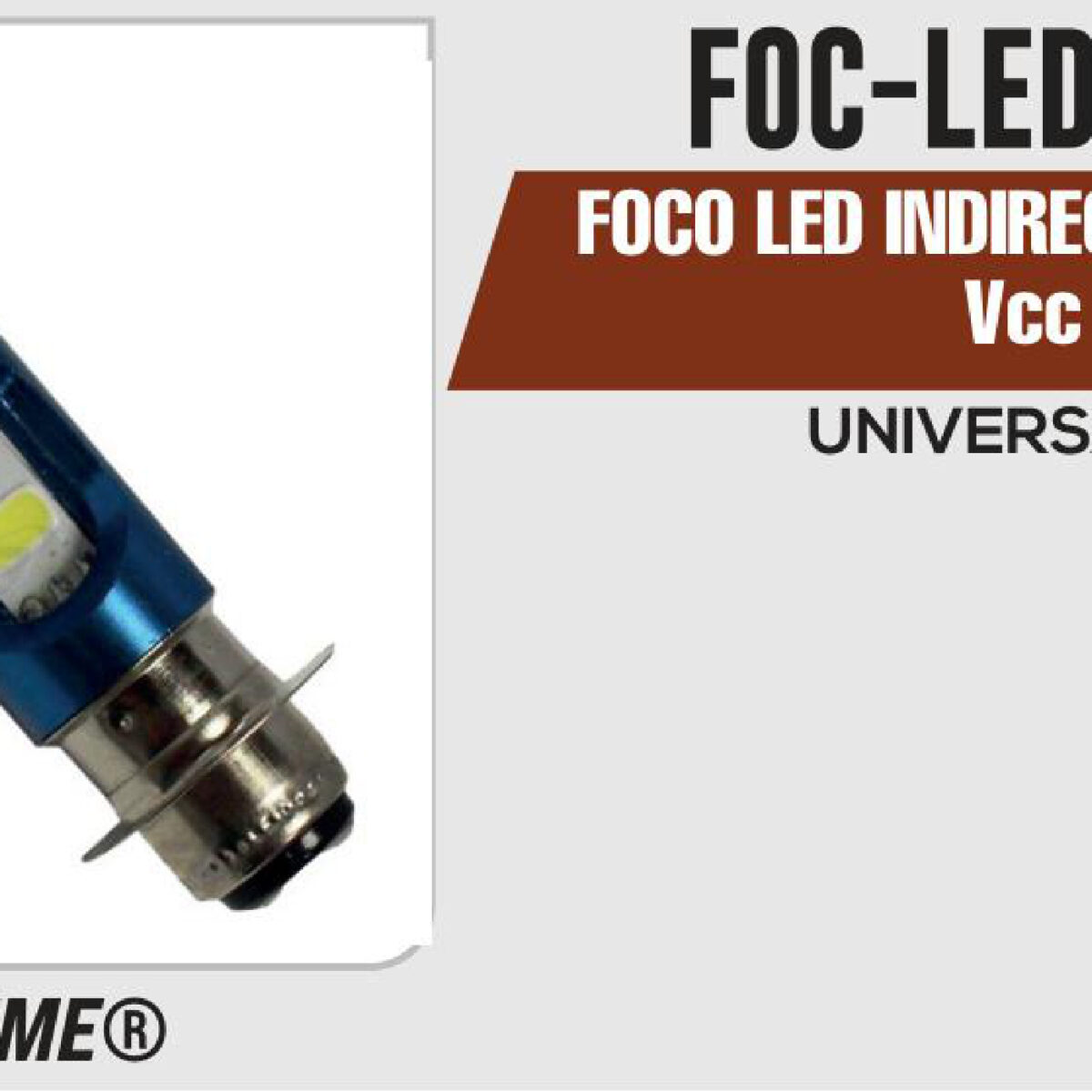 FOCO LED INDIRECTA AZUL 12Vcc