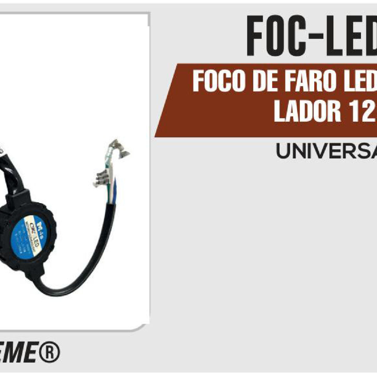 FOCO LED CON VENTILADOR 12Vcc
