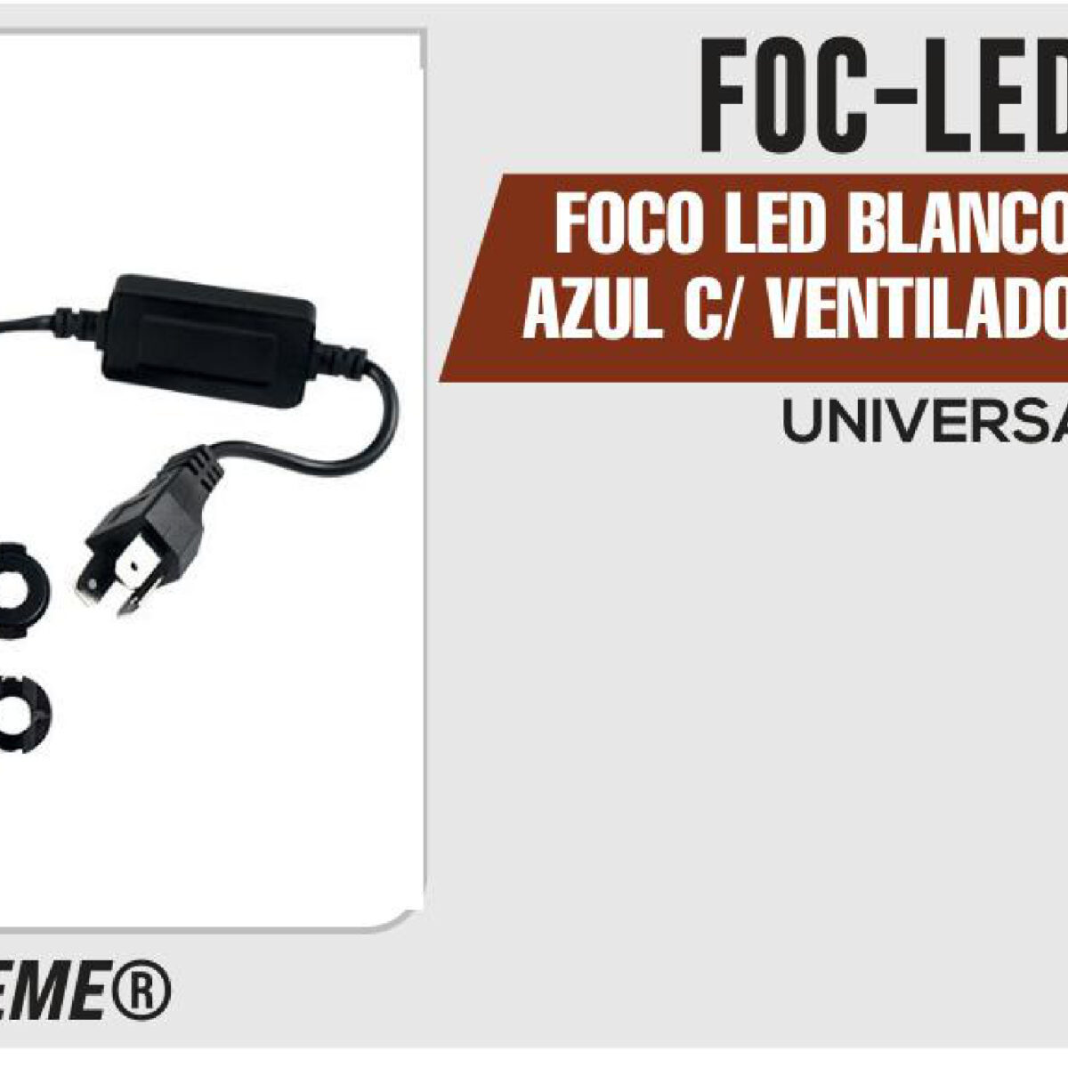 FOCO LED BLANCO/AMARILLO/AZUL C/ VENTILADOR Y ACCESORIOS 9-36 Vcc 30 W